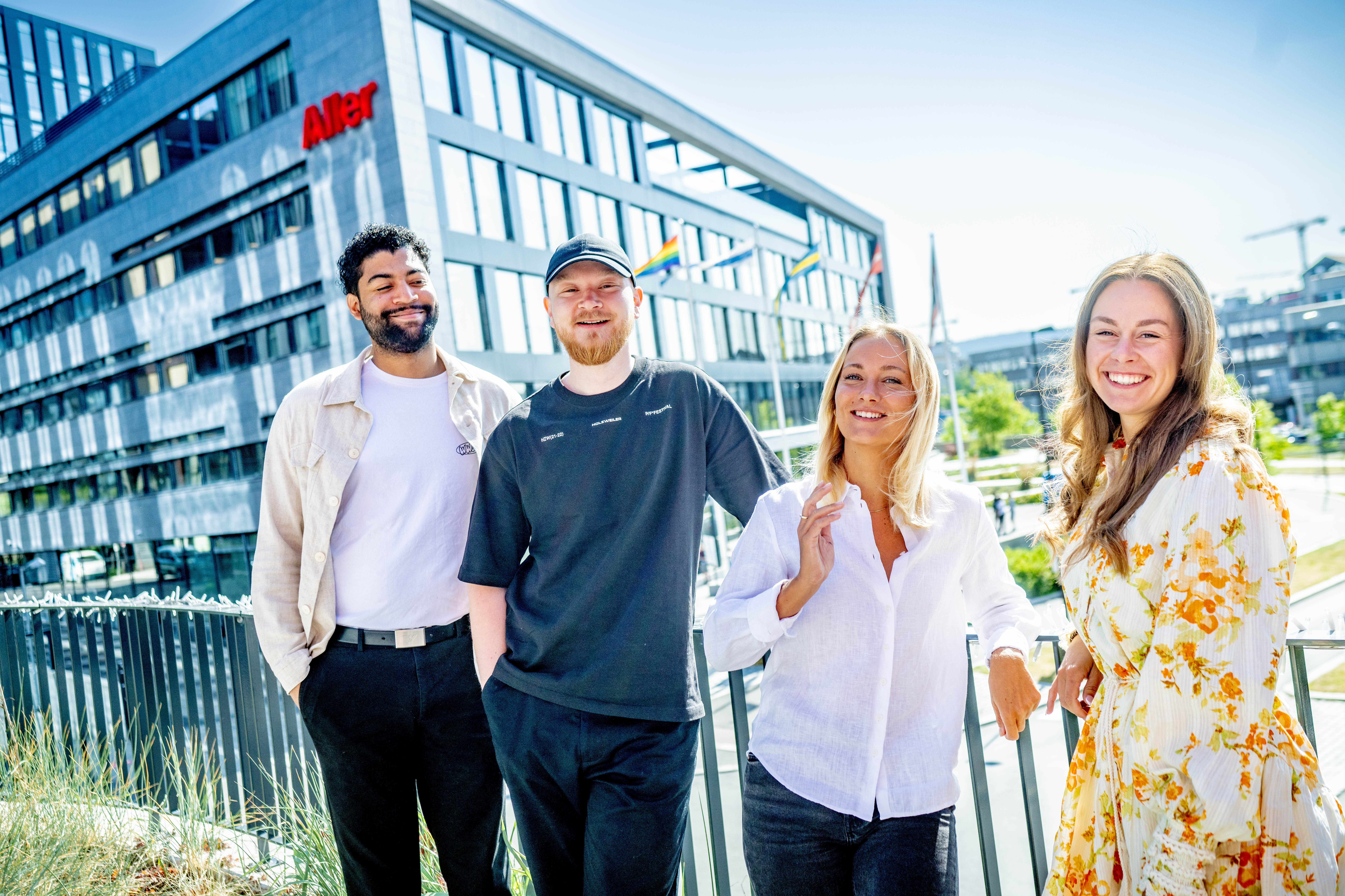 NYE KREFTER: Fra venstre - Bernando Andres Tolentino Sandholt, Vebjørn Ekløw Eriksen, Sara Wiberg og Silje Fylling.
