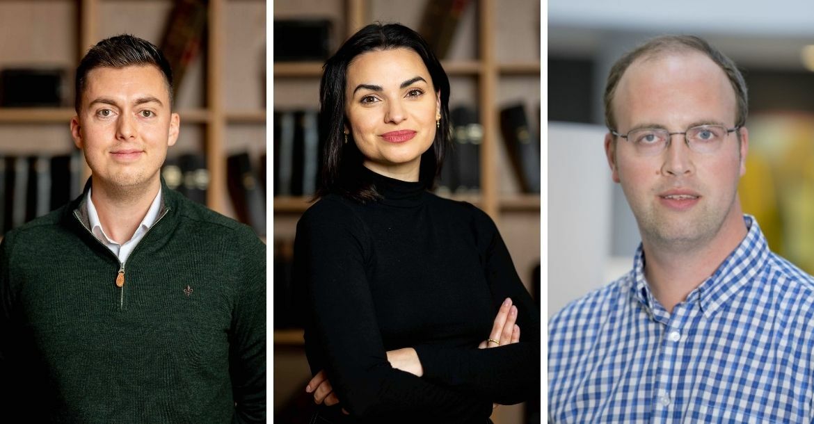 Left. Nicholas Dempsey Teigen, Amber Sophia Rupani and Sølve Hindhamar bring experience and expertise to the commercial department.