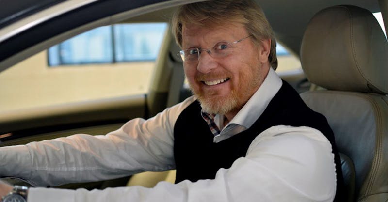 Anders G. Hovde, seniorrådgiver i Kantar er snart klar med å presentere bilindeksundersøkelsen på Aller Media sitt årlige bilseminar.
