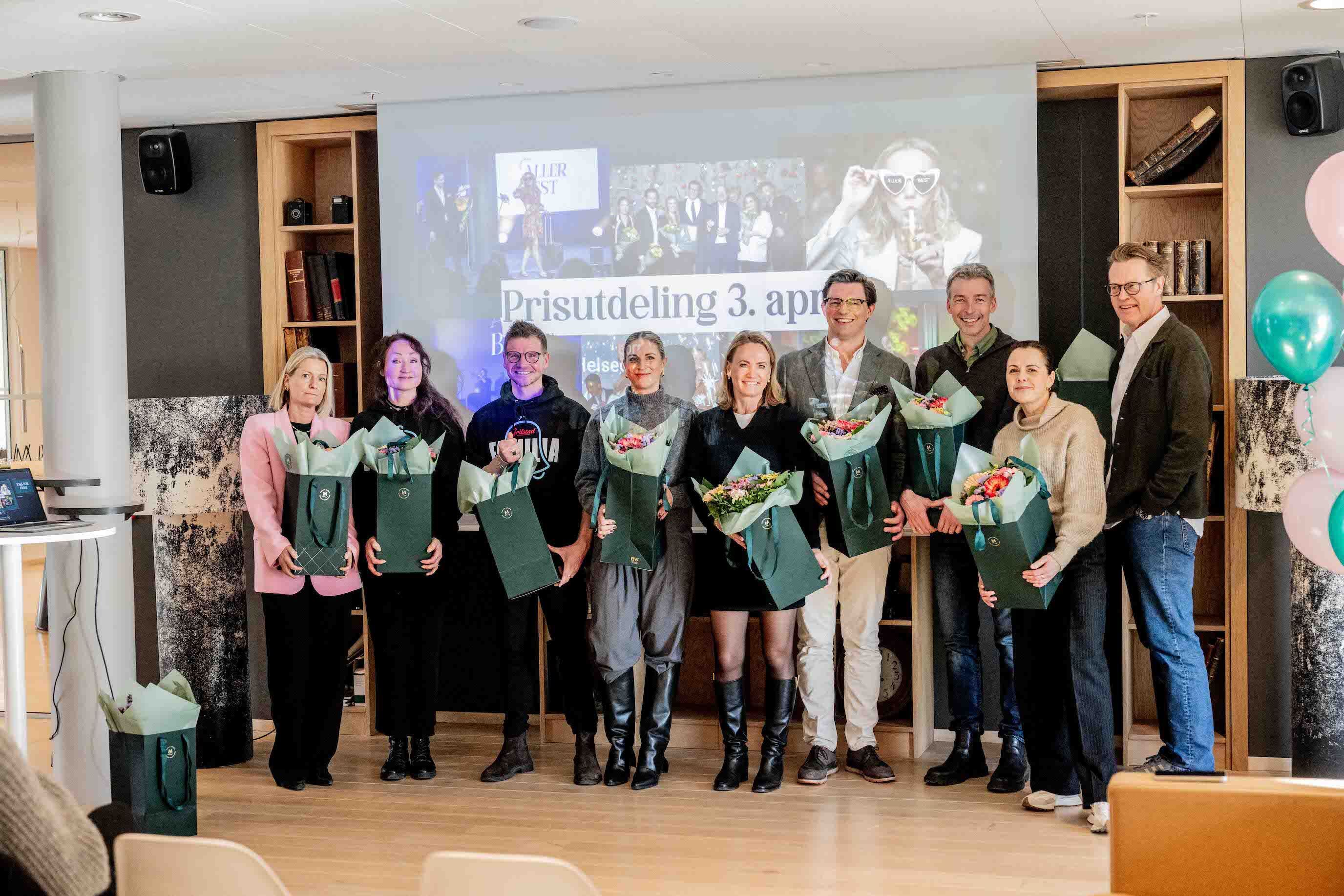 FINALISTER: Fra Aller Media: Tone Nordby, Aud Ingvild Pedersen, Robert Grosvold, Lisbeth Langnes, Anniken Elvik og Sindre Hellkås. Coacher og jurymedlemmer: Sverre Vinje, Lena Sarset og Sten Bråthen.