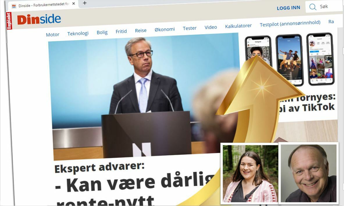 DinSide is investing heavily and reaching more and more readers, says editor Rolf Fiske. Among other things, they have hired Celina Stamper, who is responsible for Housing. Celina lives and breathes houses, design and smart tips and advice.