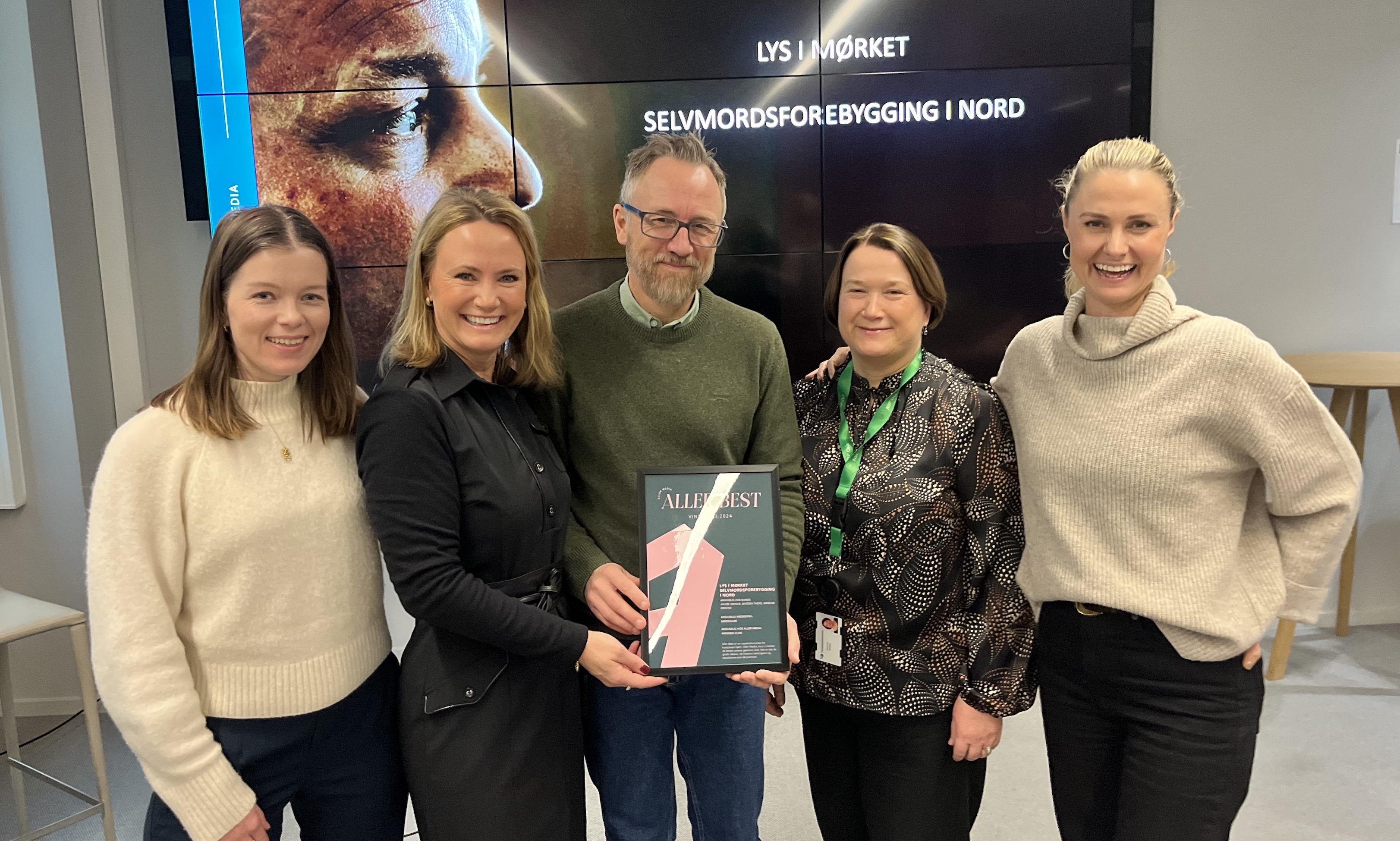 WINNERS: From left Malin Littauer Yndesdal, Anniken Elvik, Øystein Tveite, Wenche Øiestad and Henriette Skådinn.