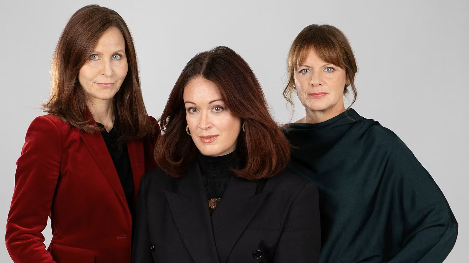 Bilde: Tar et oppgjør med algoritmene! Tine Brødegaard Hansen, sjefredaktør i Femina Danmark / Ingeborg Heldal, sjefredaktør i KK Norge / Malin Roos, sjefredaktør i Femina Sverige.