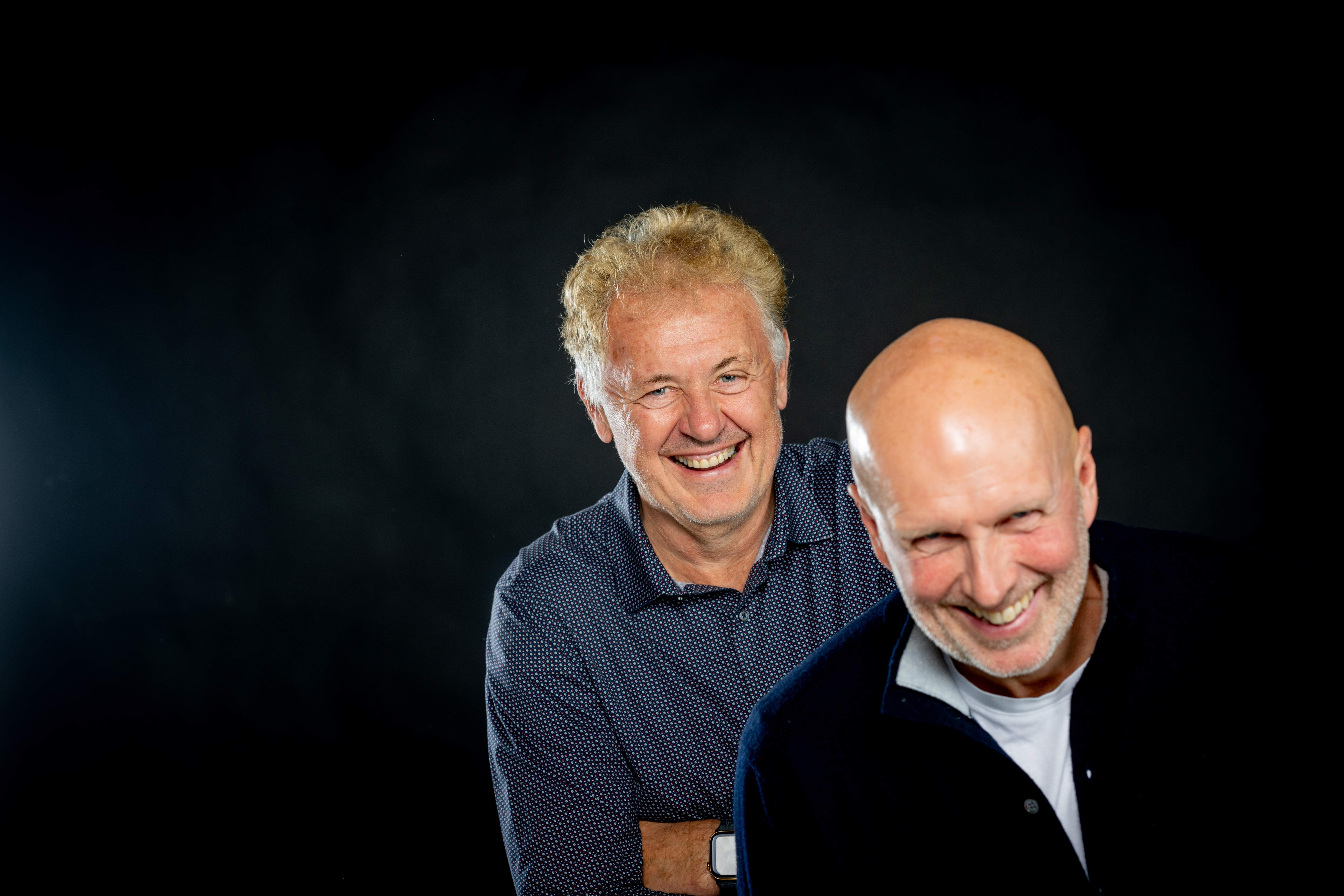 Podkast-vertene Gunnar Stavrum og Ole Eikeland   Foto: Thomas Rasmus Skaug