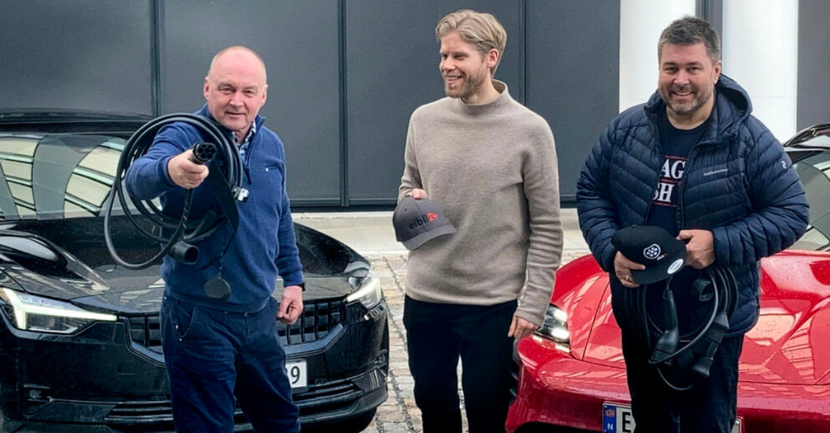 NEW BUSINESS: Elbil24 grows the most of all, and consolidates its position as Norway's leading independent online newspaper about electric cars. Represented here by editorial team members (from left) Fred Magne Skillebæk, Steinar André Danielsen and Bjørn Eirik Loftås. Øivind Lie Jacobsen was not present when the photo was taken. Photo: Andreas Heen Haaland-Carlsen